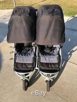 Bumbleride Indie Twin Double Stroller Jogging Gray Black