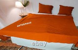 Burnt Orange Linen Bedding Set Queen Comforter Twin Full Queen King Duvet Set
