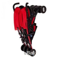 CHICCO Passeggino Echo Twin Garnet Doppio Duo Gemelli Gemellare Double Stroller