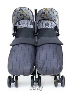 COSATTO CT4579 SUPA DUPA 3 TWIN FIKA FOREST with Footmuffs& RAIN COVER
