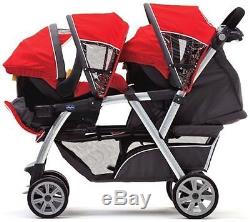 Chicco Cortina Together Twin Baby Double Stroller Minerale NEW