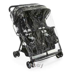 Chicco OhLaLa Twin Stroller Black Night + Raincover, Suitable From Birth £200