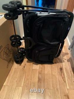 Chicco OhLaLa Twin Stroller (Black Night) with Raincover, Suitable From Birth