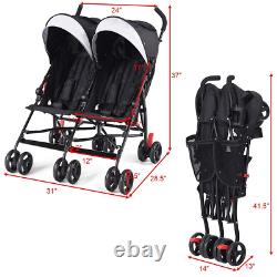 Children Side By Side Stroller For Twins Lightweight Cochecito De Ninos Gemelos