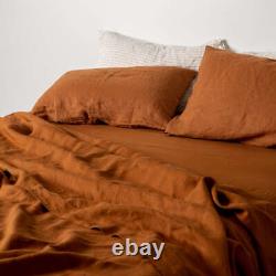 Cinnamon Boho Bedding Washed Cotton Duvet Cover Set Twin Queen King Double Size