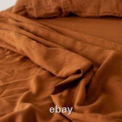 Cinnamon Boho Bedding Washed Cotton Duvet Cover Set Twin Queen King Double Size