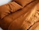 Cinnamon Linen Bedding Set Queen Comforter Twin Full Queen King Duvet Set