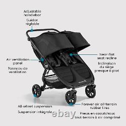 City Mini GT2 All-Terrain Double Stroller, Jet Black, Perfect for Newborn and To