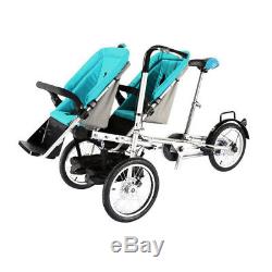 City Select Lux Twin Tandem Double baby Stroller Pushchair Mom Bicycle Tricycle