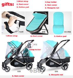 City Select Lux Twin Tandem Double baby Stroller Second Seat Folding pushchair
