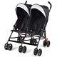 Coche Doble Para Bebes Y Niño Niña Carriola 2 En 1 Stroller Twin Baby Ultralig