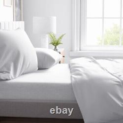 Comfort Style 600TC Egyptian Cotton Sheet Set/Duvet Set/Fitted/Flat White Solid