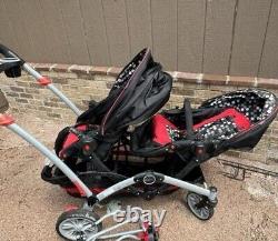 Contours Convertible Tandem Double Baby Stroller & Toddler Stroller