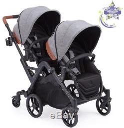 Contours Curve Reversible Seat Twin Double Baby Stroller Graphite Gray NEW 2018