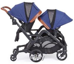 Contours Curve Reversible Seat Twin Double Baby Stroller Indigo Blue NEW 2018