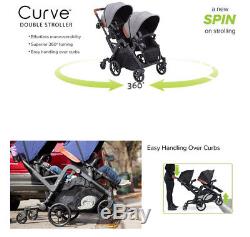 Contours Curve Reversible Seat Twin Double Baby Stroller Indigo Blue NEW 2018