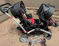 Contours Curve V2 Convertible Tandem Double Baby Stroller & Toddler Stroller