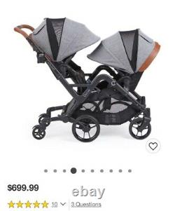 Contours Curve double twin stroller grey brand new. The best stroller for twins