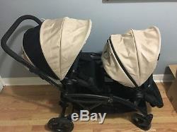Contours Options Elite Twin Tandem Double Baby Stroller Carbon