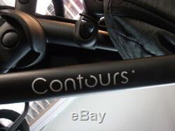 Contours Options Elite Twin Tandem Double Baby Stroller Carbon Gray Color