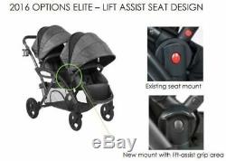Contours Options Elite Twin Tandem Double Baby Stroller Carbon NEW Upgraded 2018
