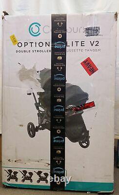 Contours Options Elite V2 Twin Tandem Double Baby Stroller Charcoal