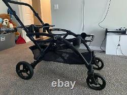 Contours Options Elite V2 Twin Tandem Double Baby Stroller Charcoal NEW