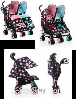 Cosatto Supa Dupa Twin Double Stroller, Sis and Bro 5 Design