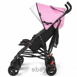 Costway Foldable Twin Baby Double Stroller Ultralight Umbrella Kids Transport