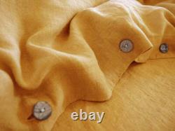 Custom color duvet cover linen bedding washable duvet cover Solid Duvet cover