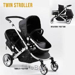 DB-10 Pushchair Buggy Baby Travel Pram Stroller Twin/Double Transportation