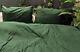 Dark Moss Green Linen Bedding Set Queen Comforter Twin Full Queen King Duvet Set