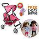 Doll Stroller Twin Baby American Dolls Double Toy Barbie Kids Girl Children Toys