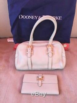 Dooney & Bourke Baby Blue Marchesa Double Buckled Handbag with matching wallet