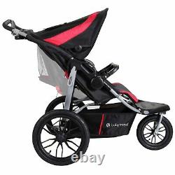 Double Baby Jogger Stroller with 2 Car Seats Infant Twins Toddler Foldable Red