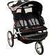Double Baby Stroller Twin Seat Jogging Carriage Jogger Buggy Black Tandem New