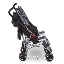 Double Baby Stroller Twin Tandem 2-seat Elite Stand Toddler Infant Strollers