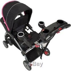 Double Baby Stroller Two Child Infant Toddle Travel Twin Car Safety Safe Stand