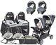 Double Baby Stroller With 2 Car Seat 2 Newborn Swing Twin Infant Playard Combo