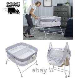 Double Bassinet EZ Fold Ultra Compact Design for Twins Lightweight Space Saving