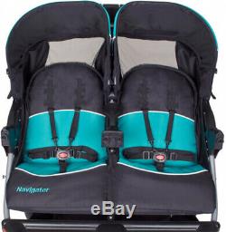 Double Jogger Stroller, Baby Trend Navigator, Tropic, Perfect for Twins