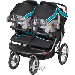 Double Jogger Stroller Two Seats Kids Twins Brothers sisters Side By Side Babies