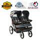 Double Jogging Stroller Baby Twins Jogger Carrier Mp3 Speakers Toddler Kids Cart