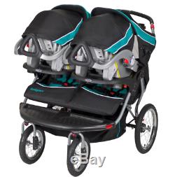 Double Jogging Stroller For Infant And Toddler Jogger Baby Twins Push Kids Seat
