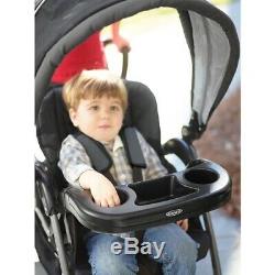Double Seat Stroller Black Twin Two Kid Child Folding Stand Car Cart Foldable