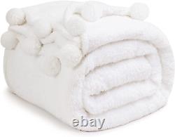 Double Sided Sherpa Blanket, Twin Size Super Soft Fuzzy Plush Warm Cozy Fluffy Th