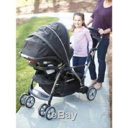 Double Stand Stroller Baby Car Cart 2 Two Child Infant Toddler Ride Black Twin