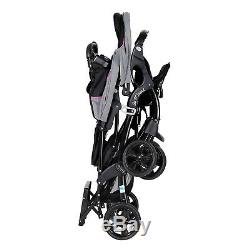 Double Stroller Baby Sit n Stand Kids Travel Pushchair Umbrella Tandem Twin Pink