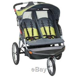 Double Stroller TWIN Tandem Baby Toddler kid Infant Swivel 2 Seater Strollers