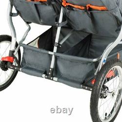 Double Toddler Stroller Twin Umbrella Folding Side By Side Swivel Travel Set